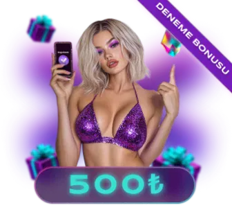 500 lira deneme bonusu: telefon tutan kadın