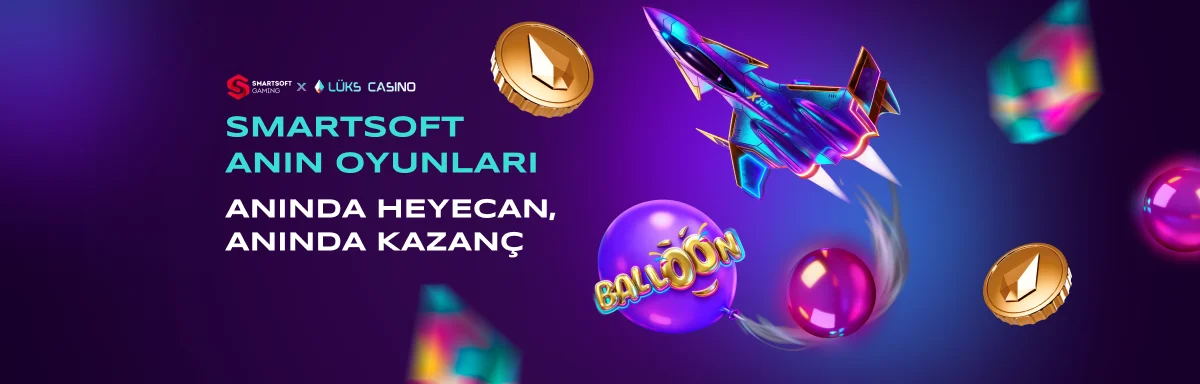 SmartSoft Anın Oyunları afişi: neon jet ve Balloon balonu