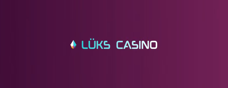 Koyu mor degrade zemin üzerinde Lüks Casino logosu